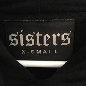 Sisters “Love That” & “Hello” black XS hoodies